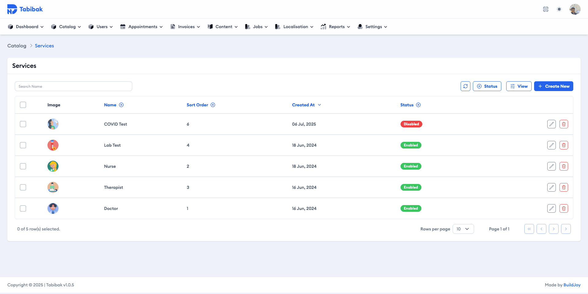 Admin portal